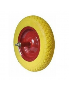 WHEEL BARROW SOLID RUBBER PUNCTURE PROOFING POLYURETHANE SPARE IPERFORABILE